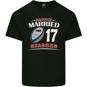 17 Year Wedding Anniversary 17th Rugby Mens Light Cotton T-Shirt