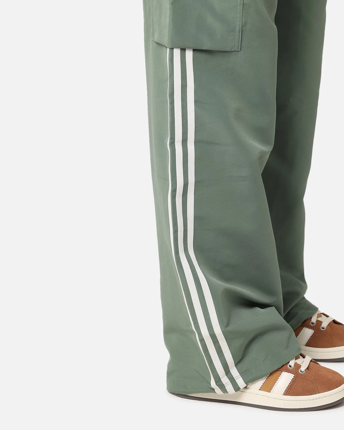 Adidas Women's 3 Stripes Cargo Pants Trace Green