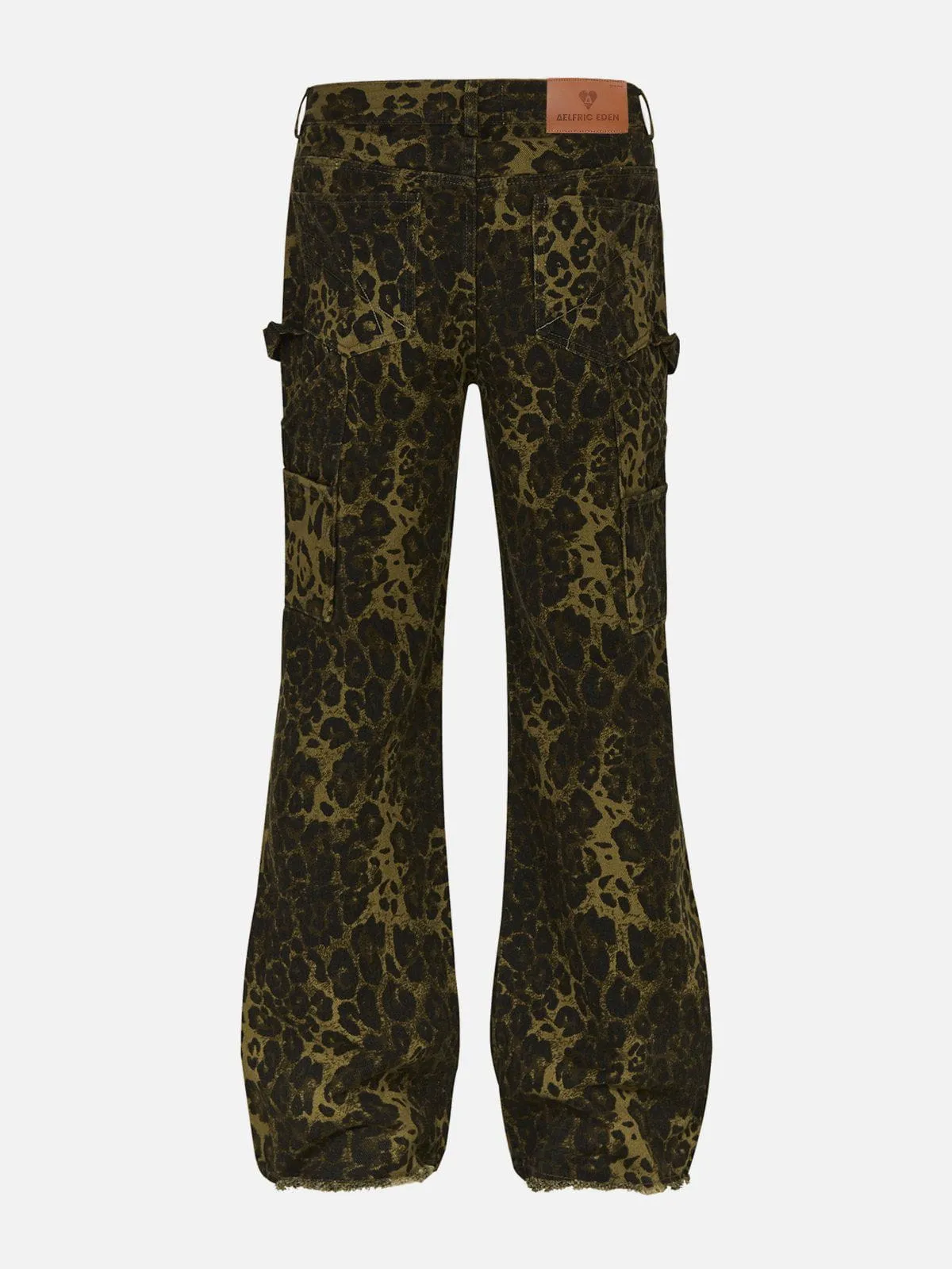 Aelfric Eden Leopard Print Patchwork Jeans