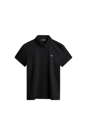 Alaya Jacquard Polo / Black