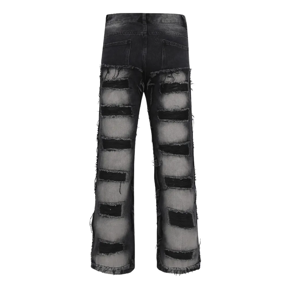 American Patchwork Ombre Jeans