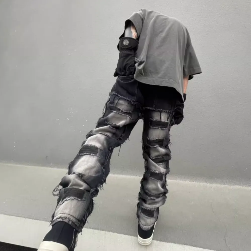 American Patchwork Ombre Jeans