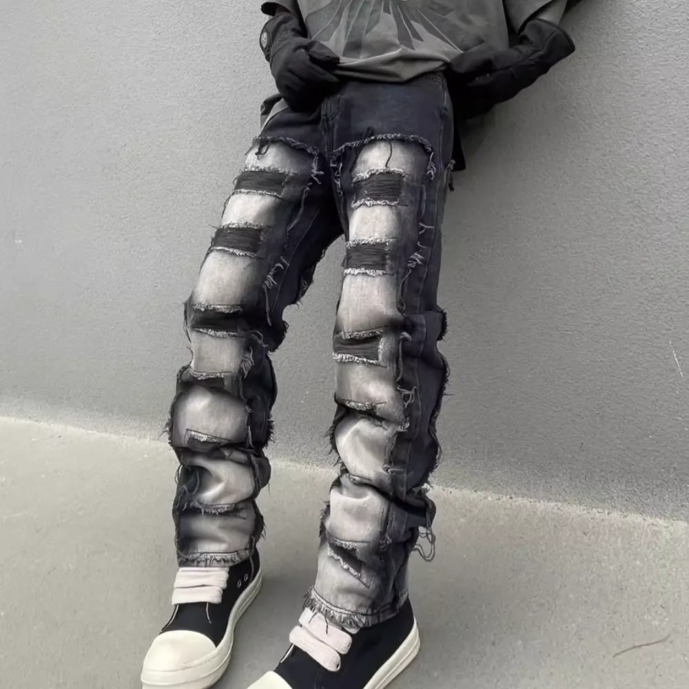 American Patchwork Ombre Jeans