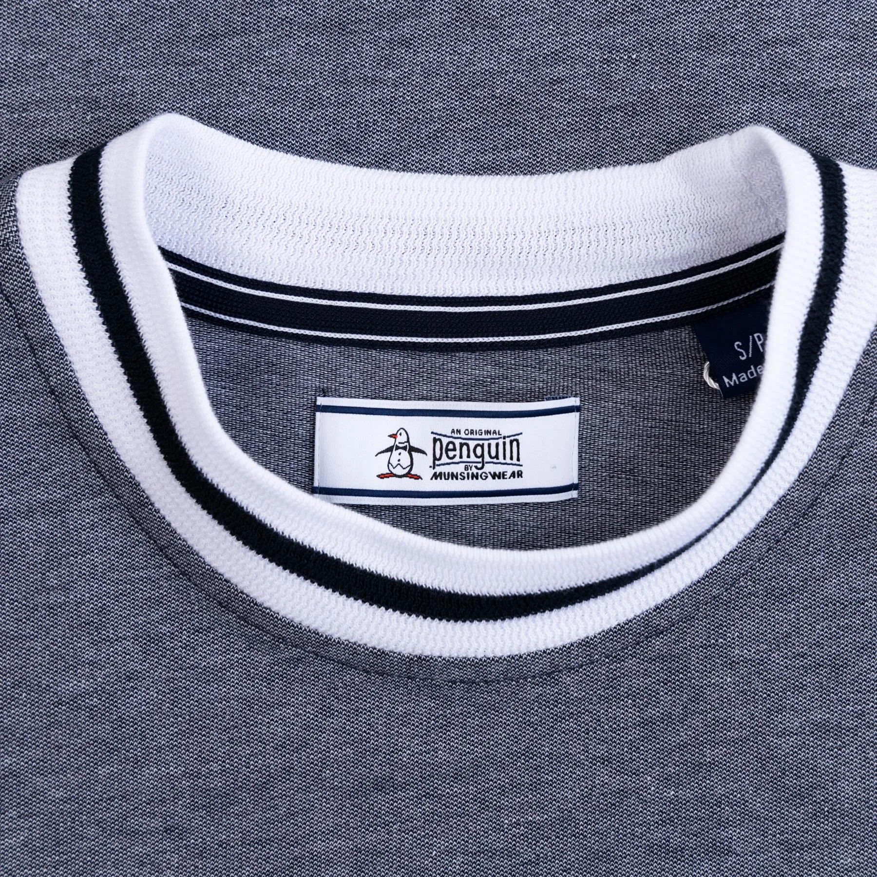 Archive Micro Birdseye Cotton Pique T-Shirt Dark Sapphire - SS24