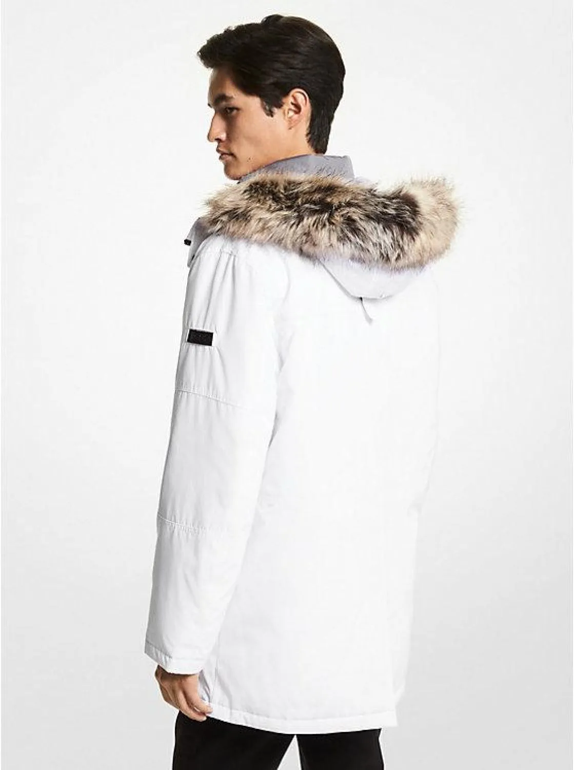 Benson Faux Fur Trim Woven Parka