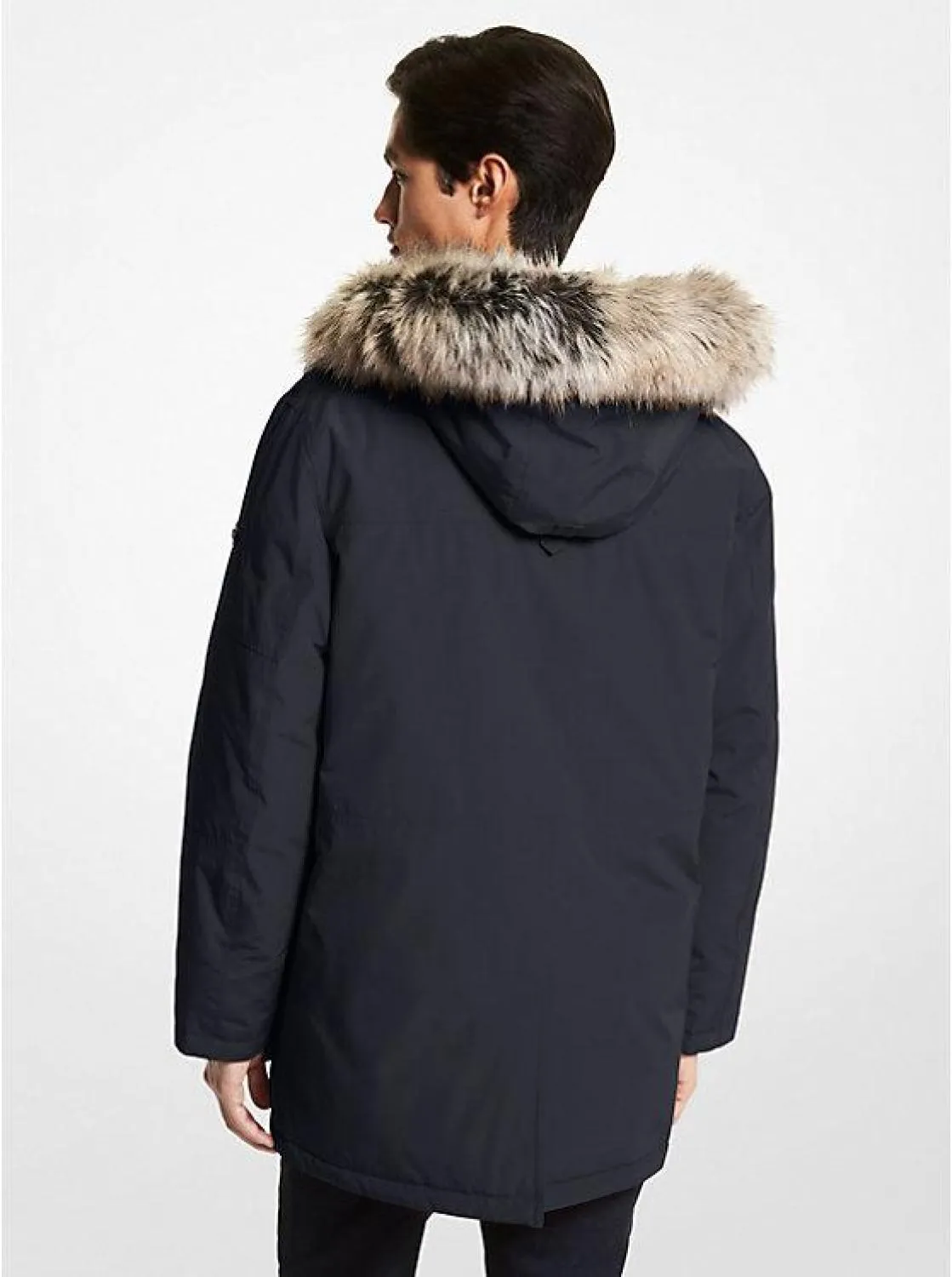 Benson Faux Fur Trim Woven Parka