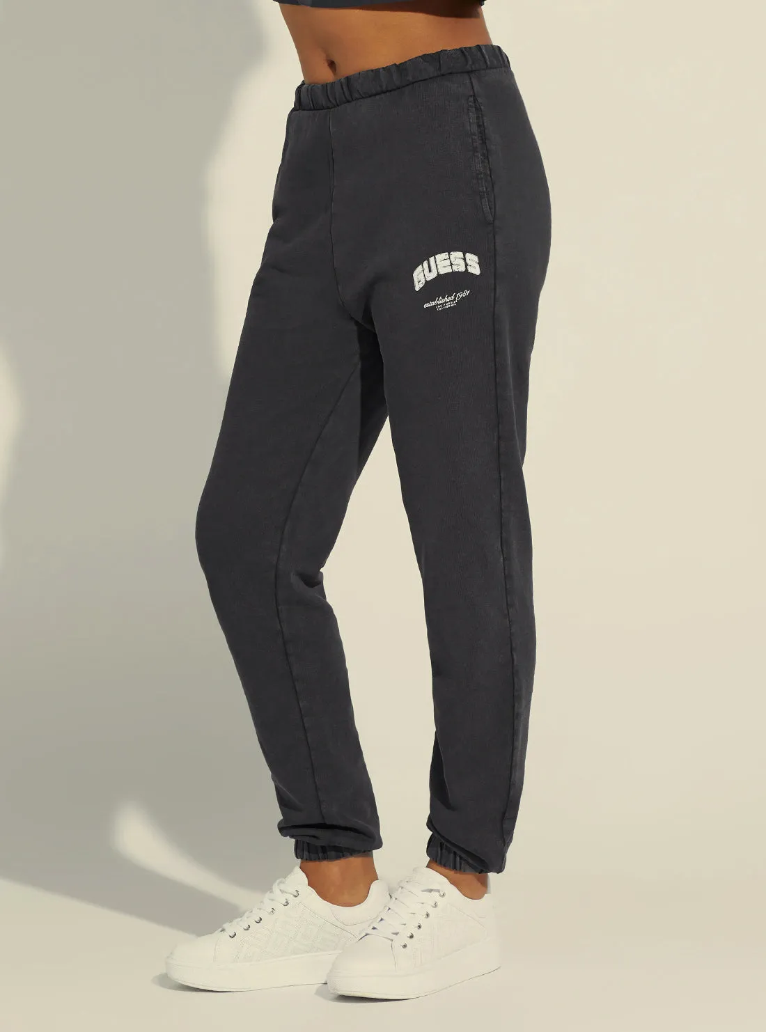 Black Bryony Active Logo Trackpants