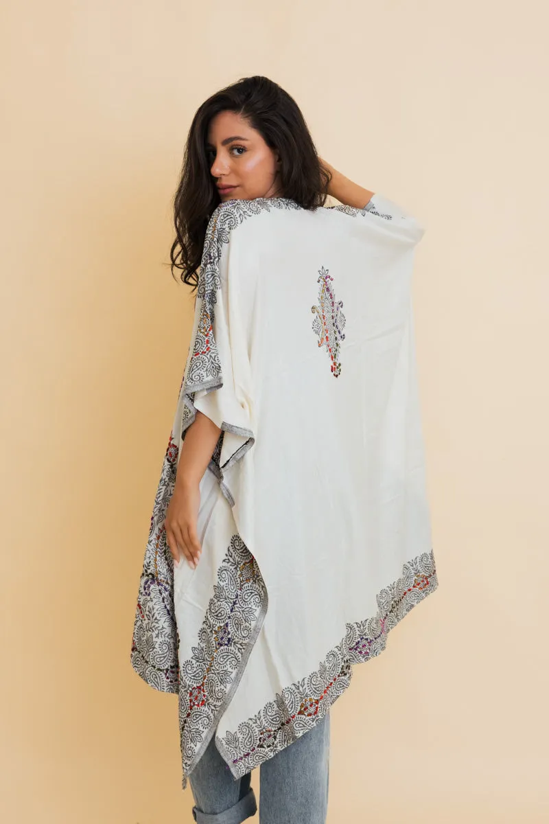 Bohemian Artisan Stitch Tapestry Kimono