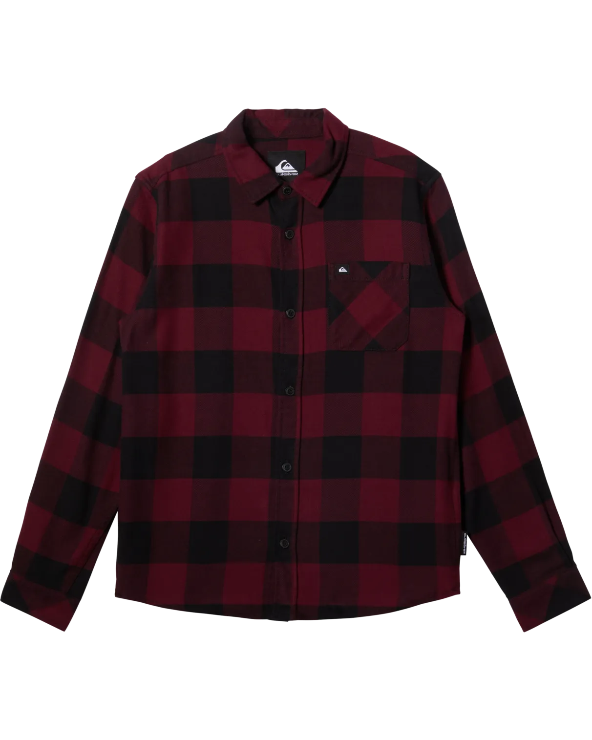 Boys Buffalo Classic Flannel Shirt in Wine