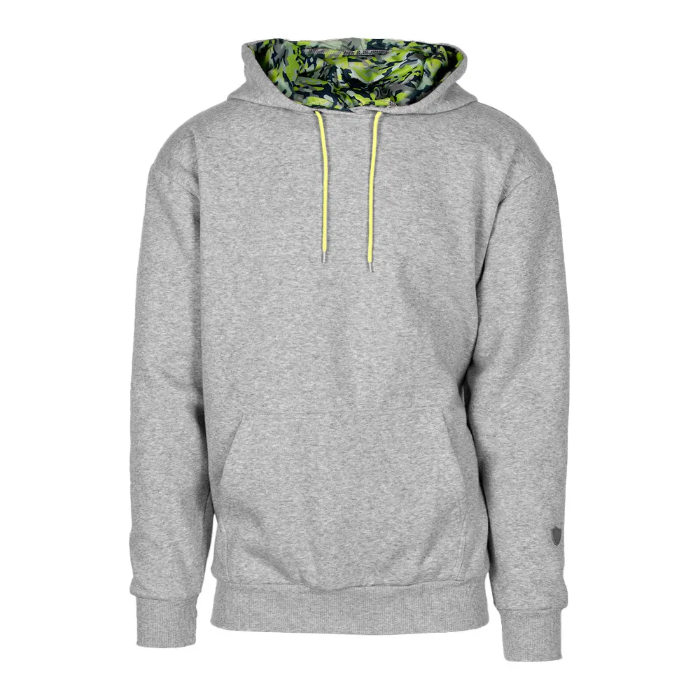 Classic Lined Hoodie | Geo Camo-Surge | Heather Grey