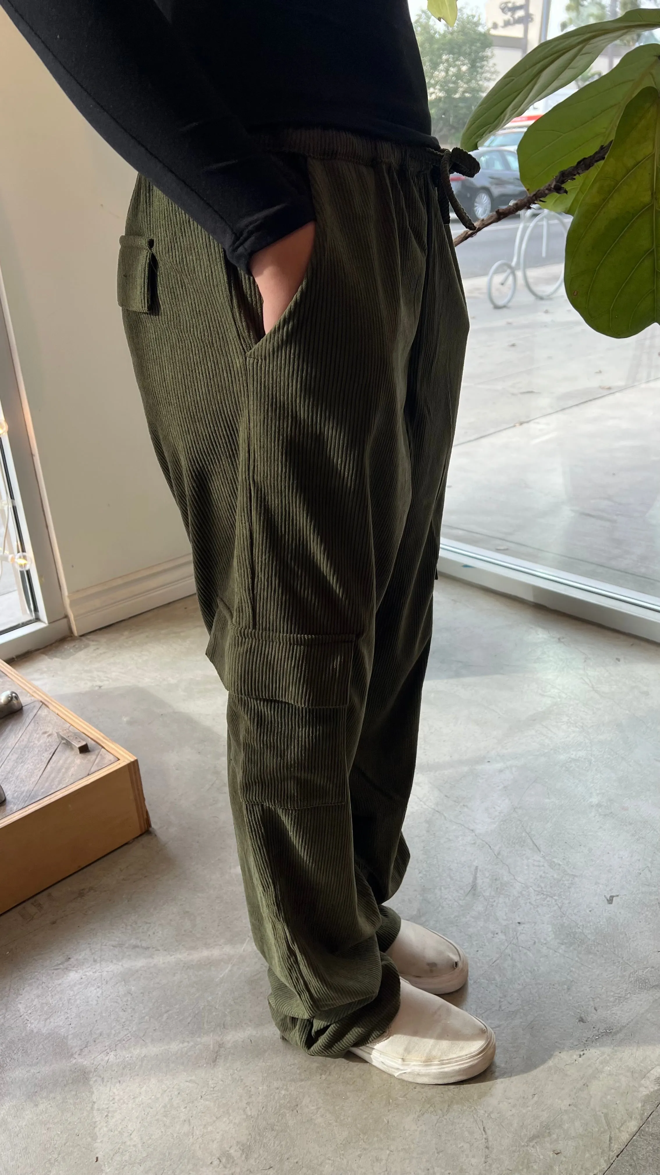 Corduroy Cargo Pants