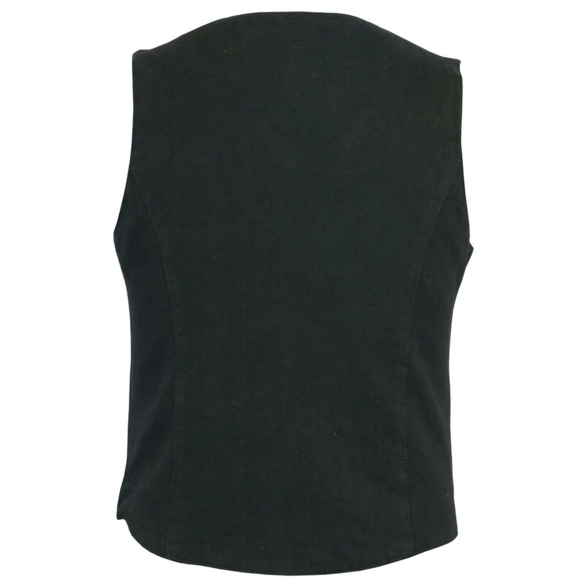 Daniel Smart Denim Classic Plain Sides Vest, Black