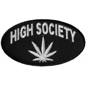 Daniel Smart High Society Embroidered Patch, 3.5 x 2 inches