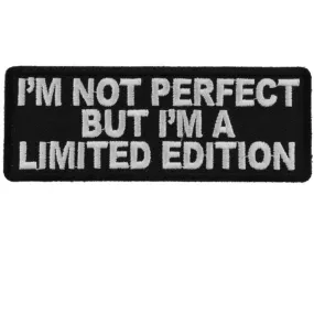 Daniel Smart I'm Not Perfect But I'm A Limited Edition Embroidered Iron on Patch, 4 x 1.5 inches