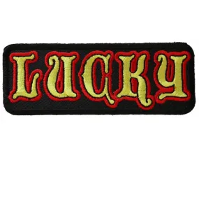 Daniel Smart Lucky Embroidered Patch, 3.5 x 1.25 inches