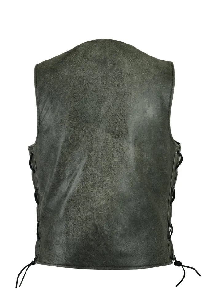 Daniel Smart Men's Gray Single Back Panel Concealed Carry Vest