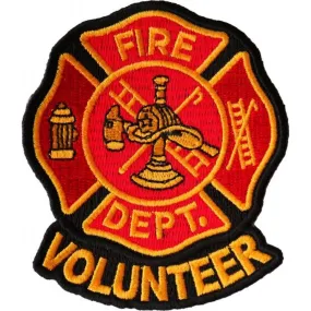 Daniel Smart Volunteer Fire Dept. Embroidered Iron On Patch, 3 x 3.5 inches