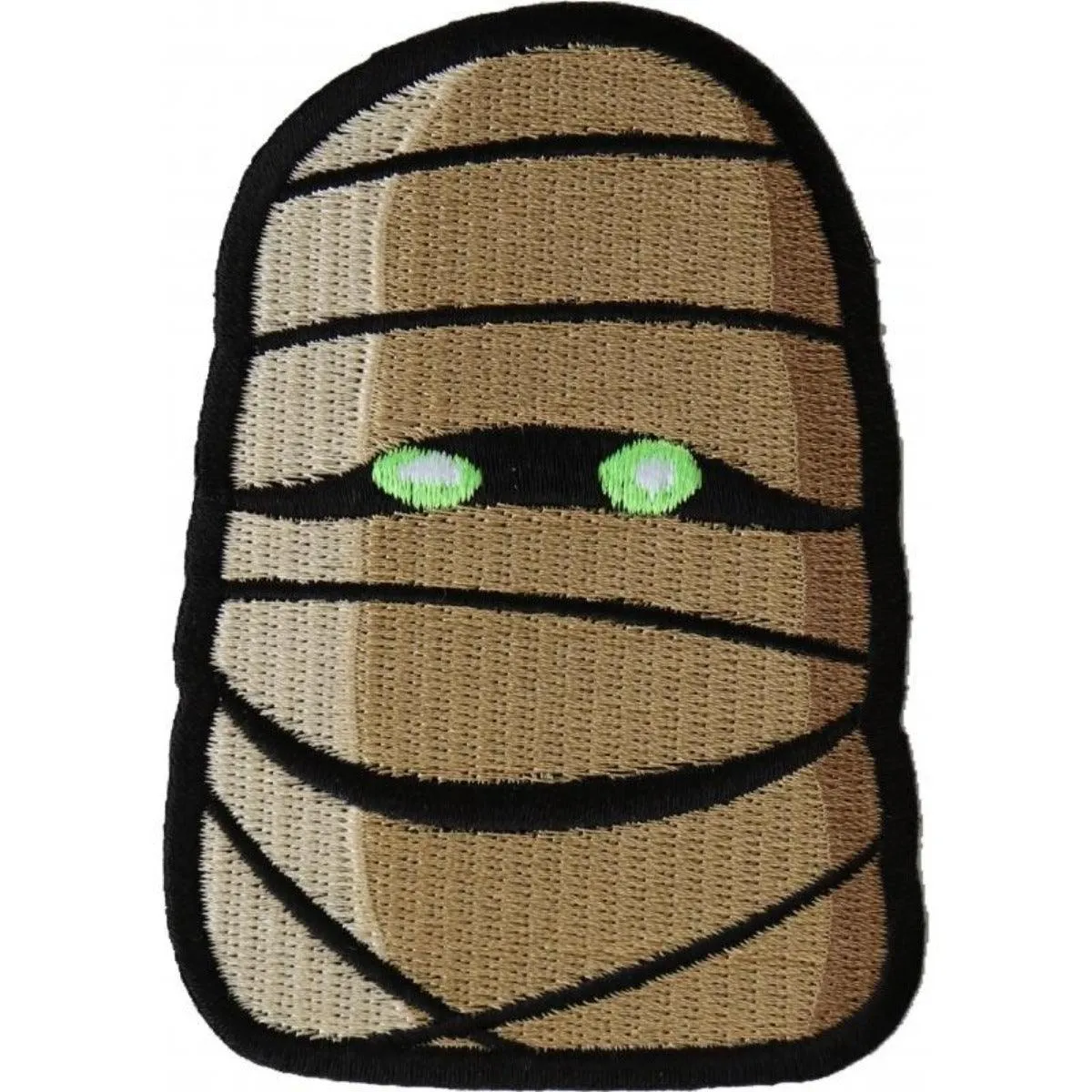 Daniel Smart Wacky Mummy Embroidered Iron On Patch, 2.5 x 3.5 inches