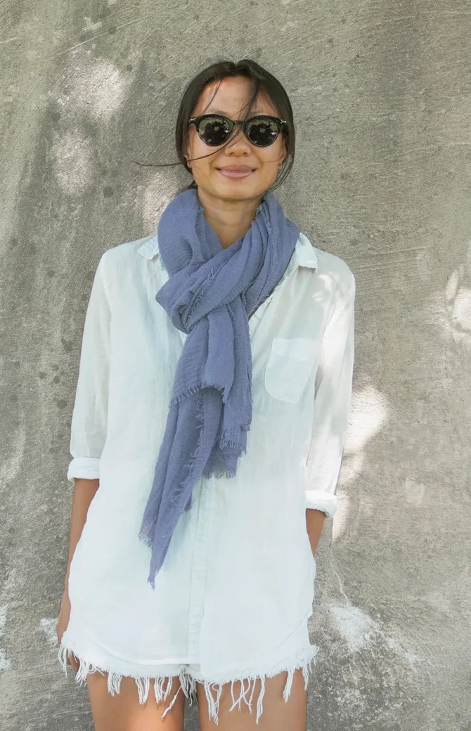 Denim Boho Scarf