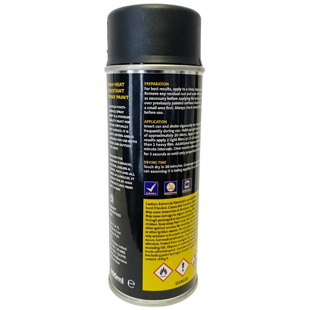 Douglas Spray Paint - High Heat Black 400ml