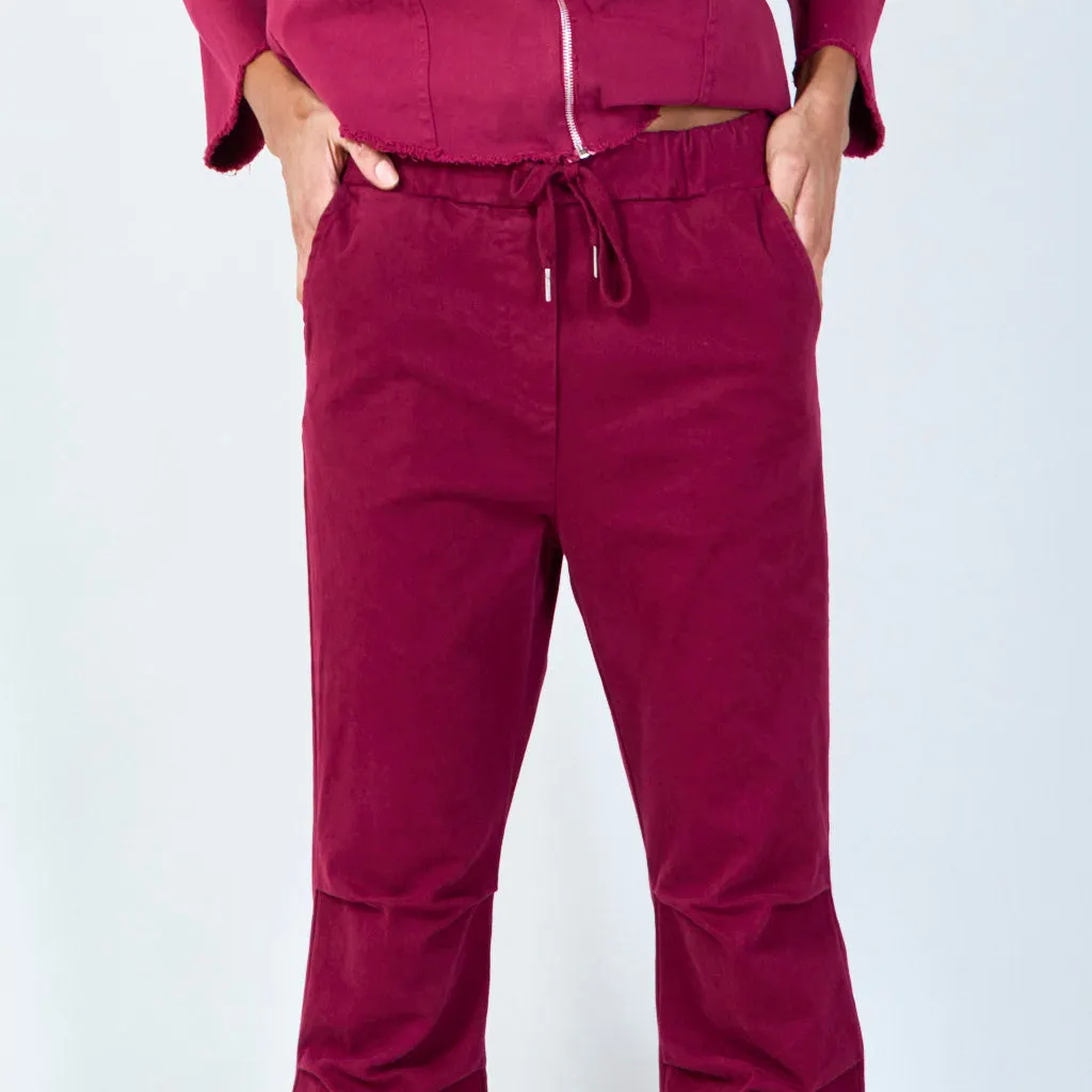 Drawstring cargo pants wholesale