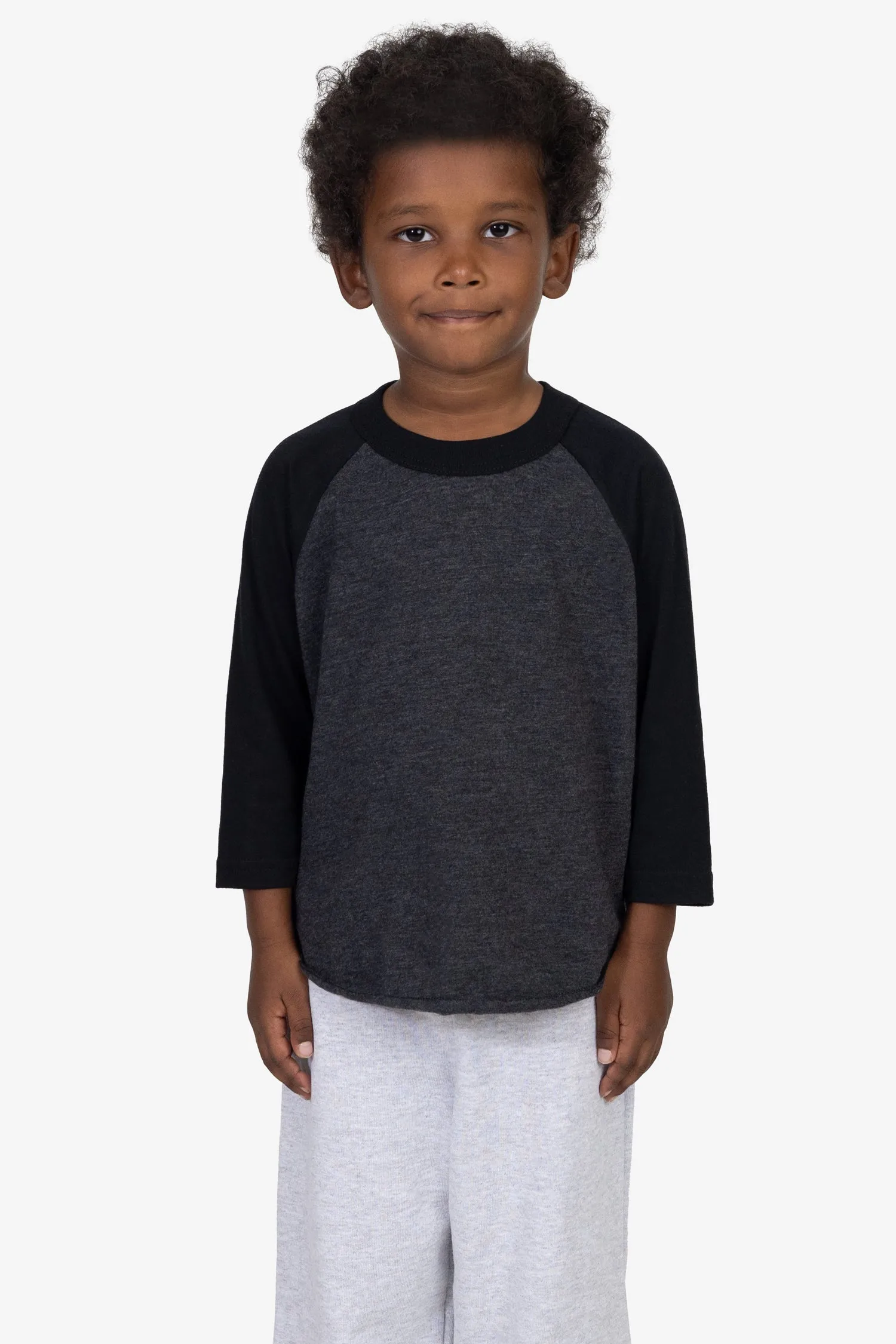 FF1053 - Toddler 3/4 Sleeve Poly Cotton Raglan