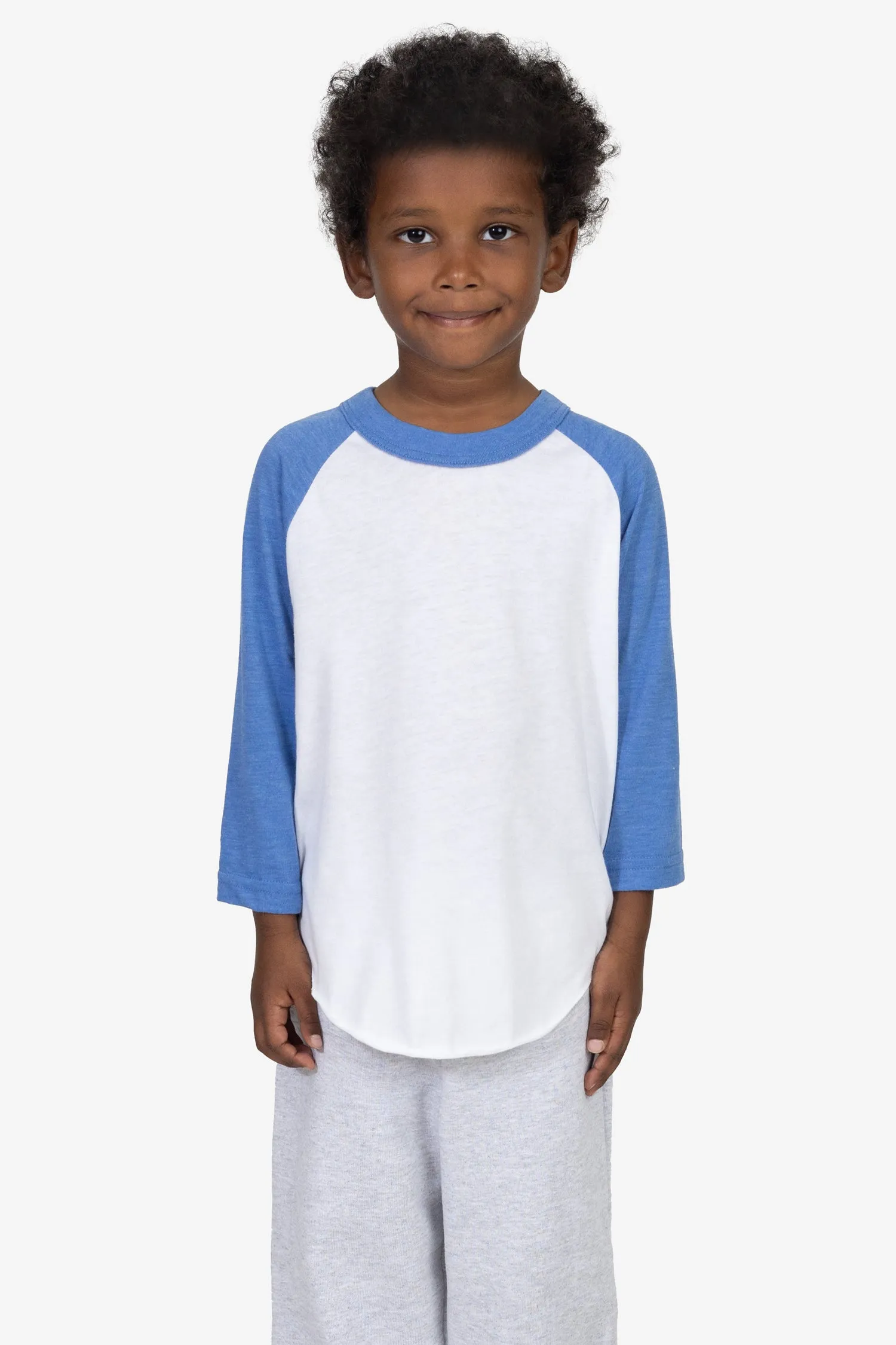 FF1053 - Toddler 3/4 Sleeve Poly Cotton Raglan