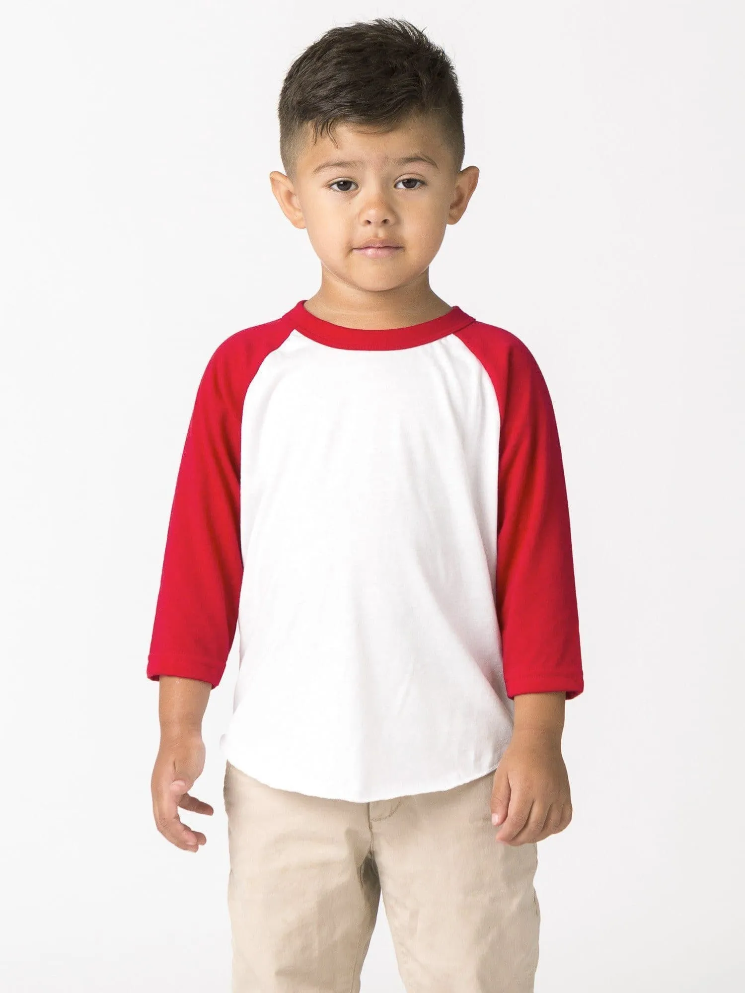 FF1053 - Toddler 3/4 Sleeve Poly Cotton Raglan