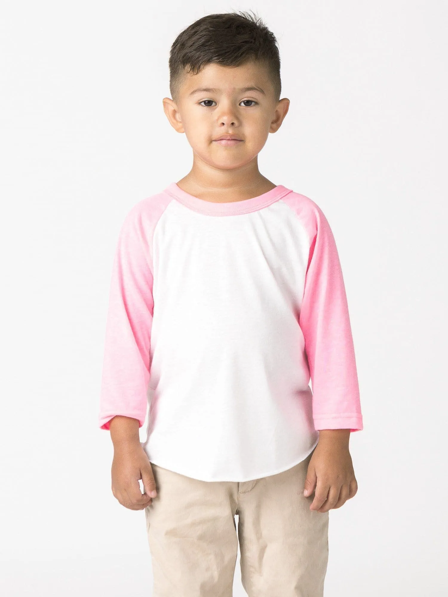 FF1053 - Toddler 3/4 Sleeve Poly Cotton Raglan