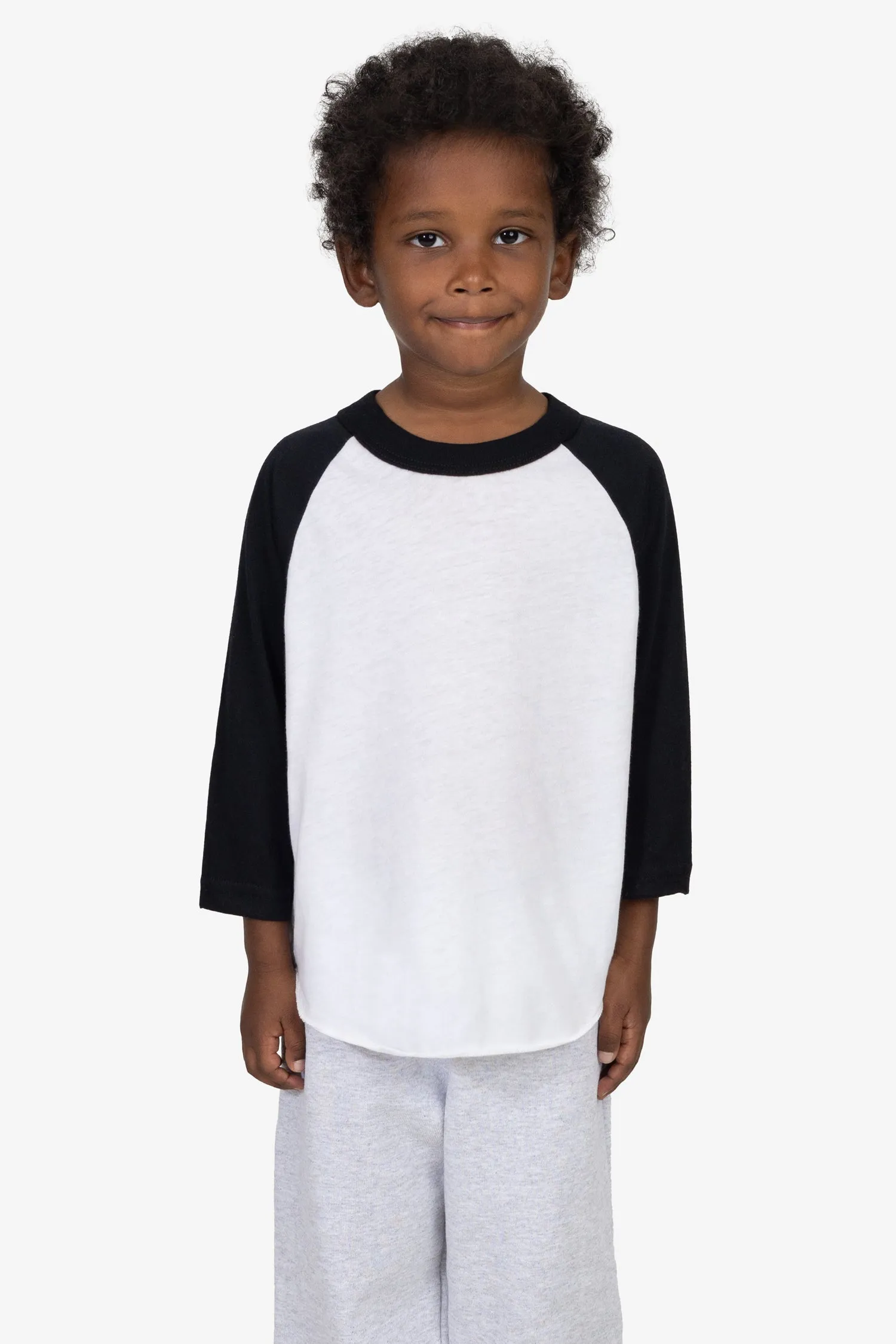 FF1053 - Toddler 3/4 Sleeve Poly Cotton Raglan