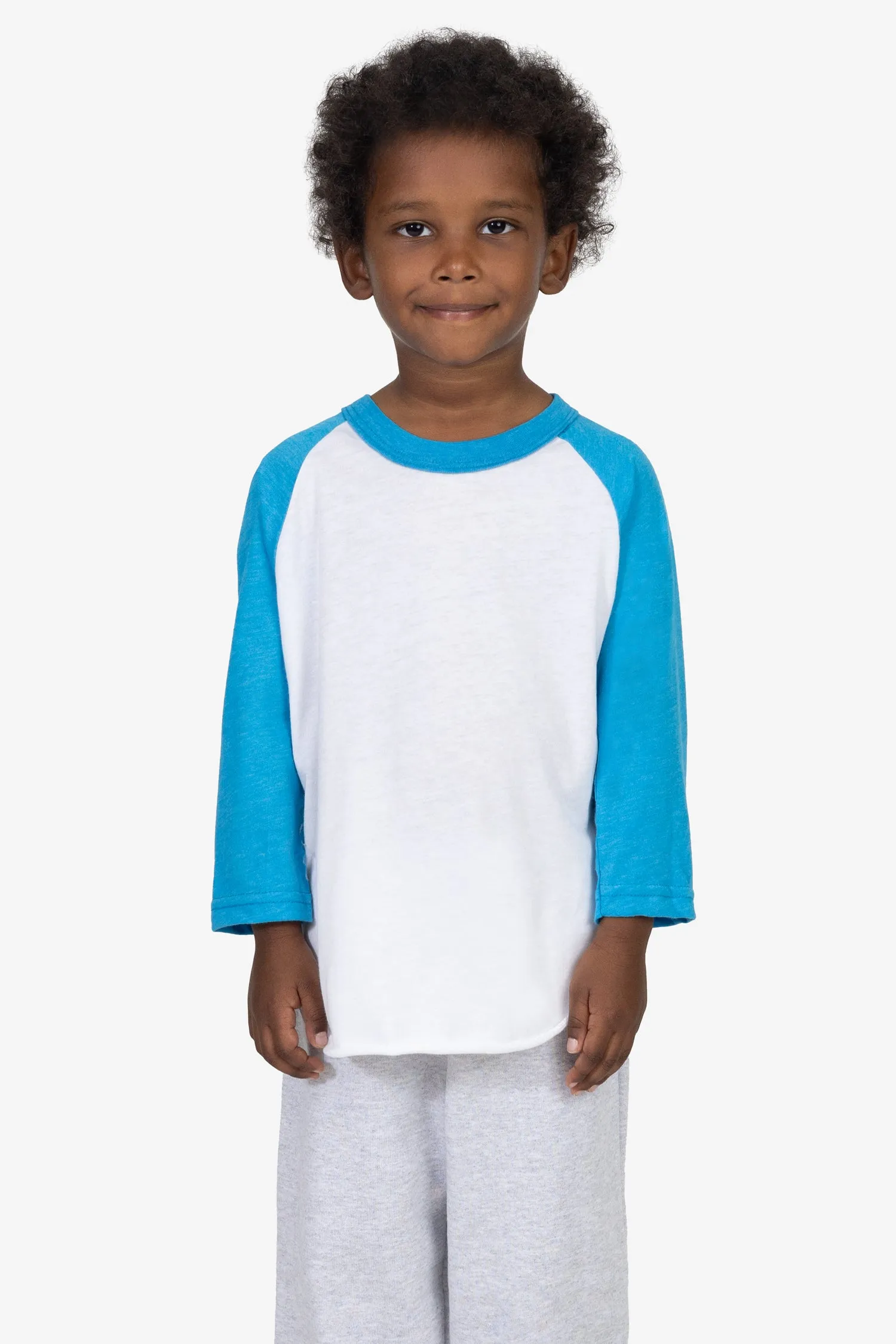 FF1053 - Toddler 3/4 Sleeve Poly Cotton Raglan