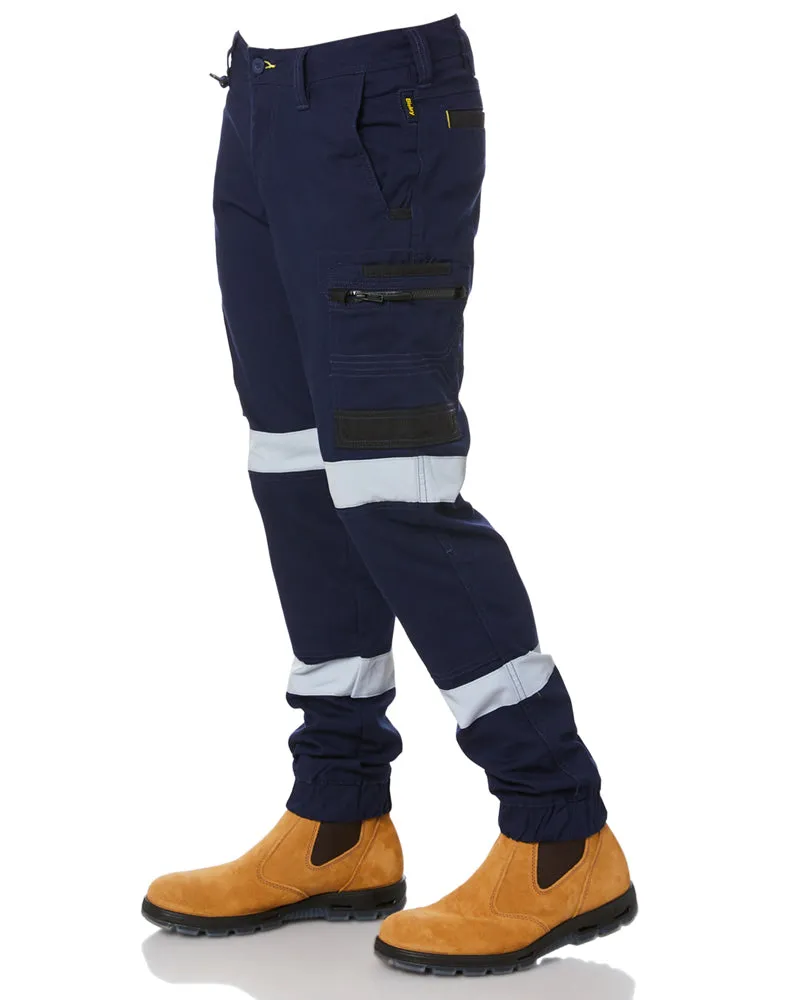 Flex and Move Taped Stretch Cargo Cuffed Pants - Navy