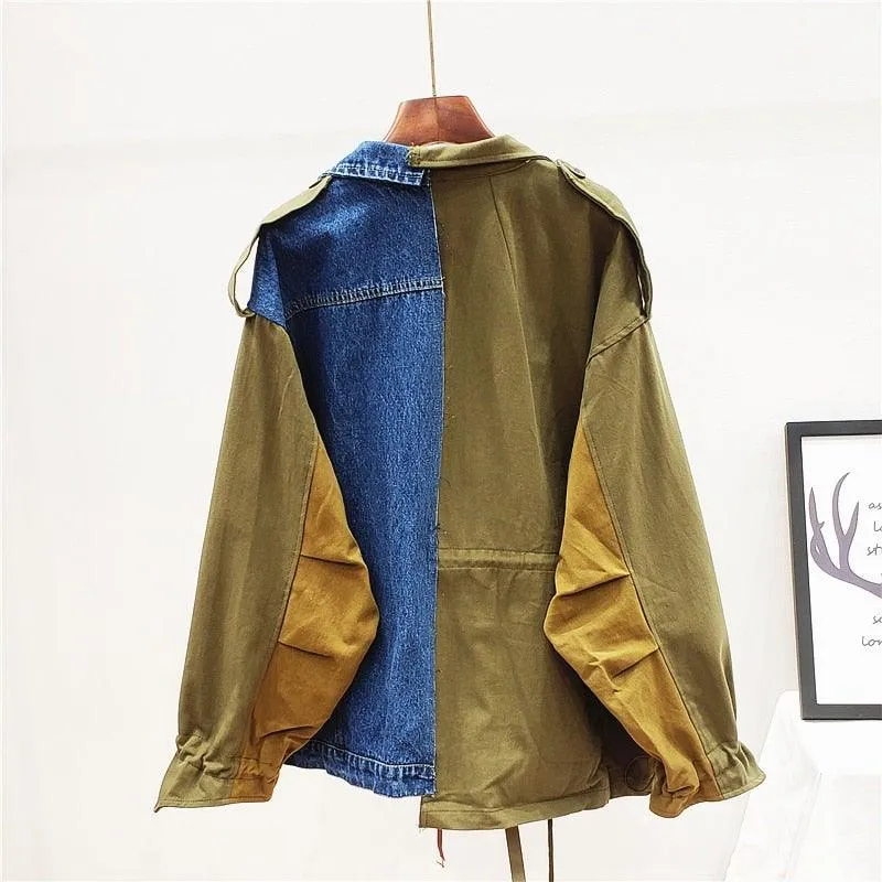 Fling - Denim Patchwork Jacket SALE