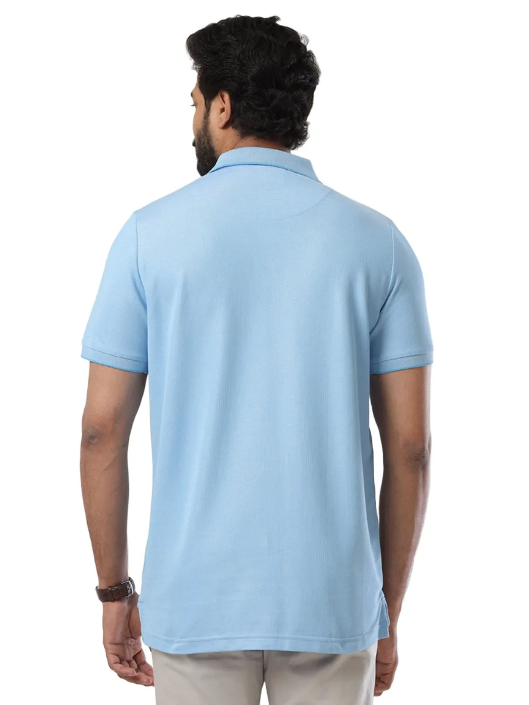 Golf Polo - Pastel Blue T-Shirts For Men | Ariser