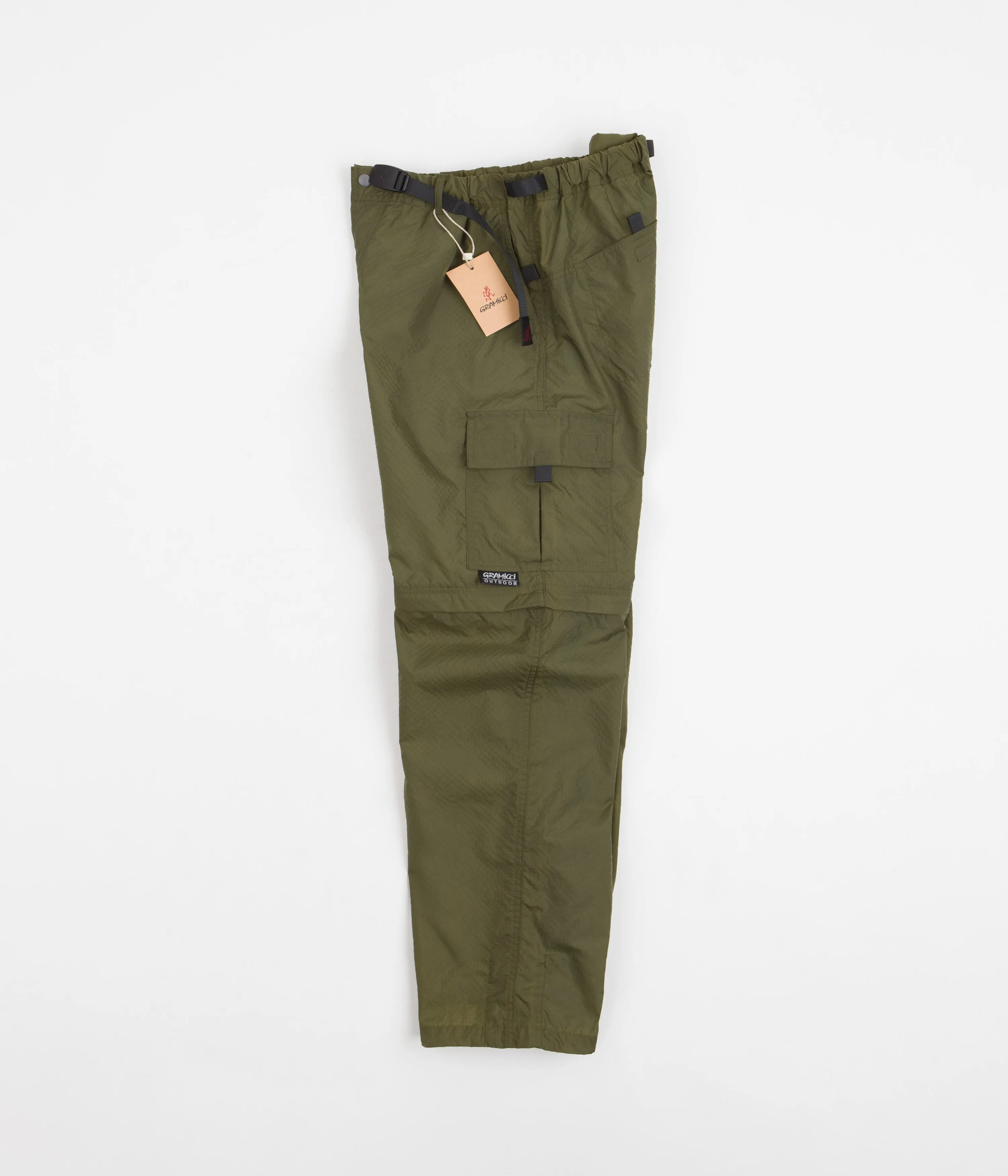 Gramicci Utility Zip-Off Cargo Pants - Army Green