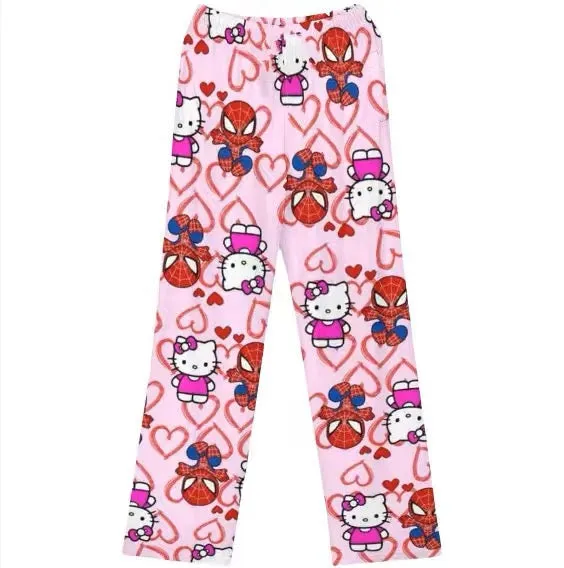 Hello Kitty VS Spider Man Pajama Pants