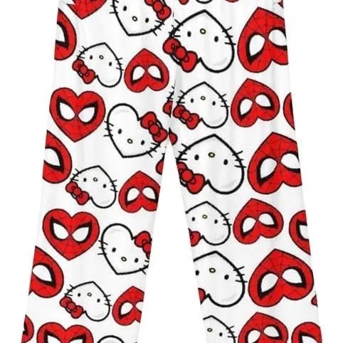 Hello Kitty VS Spider Man Pajama Pants