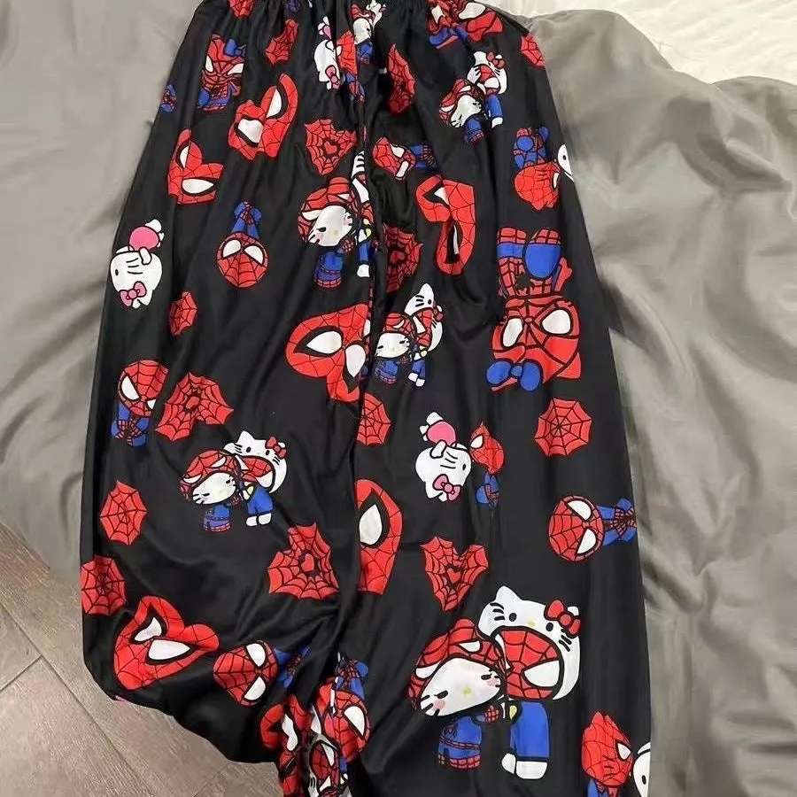 Hello Kitty VS Spider Man Pajama Pants