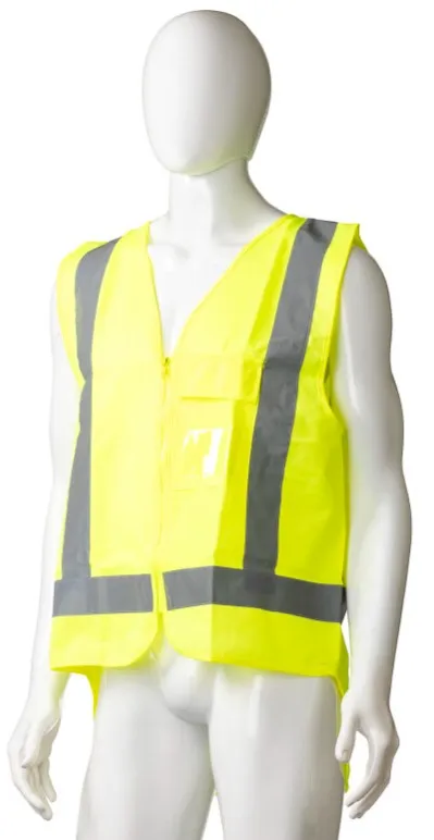 High Visibility Day/Night Safety Vest, Yellow, Medium Size x 24's Pack