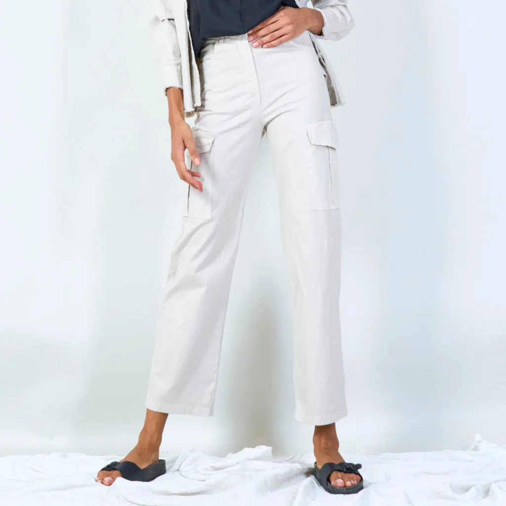 High-waisted cargo pants wholesale