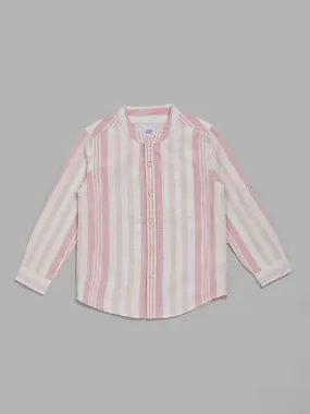 HOP Kids Rose Pink Striped Shirt