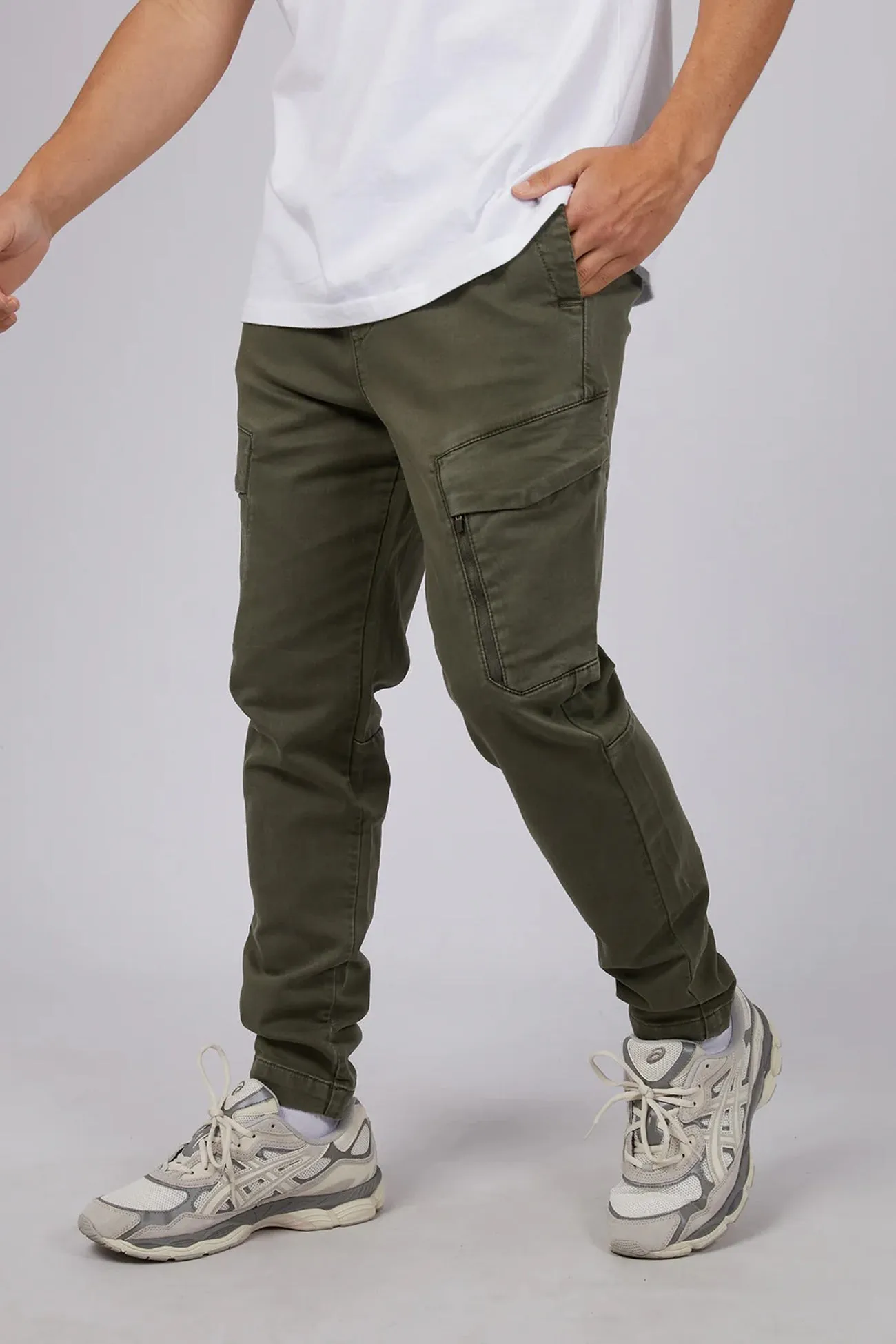 Inset Cargo Pant Khaki