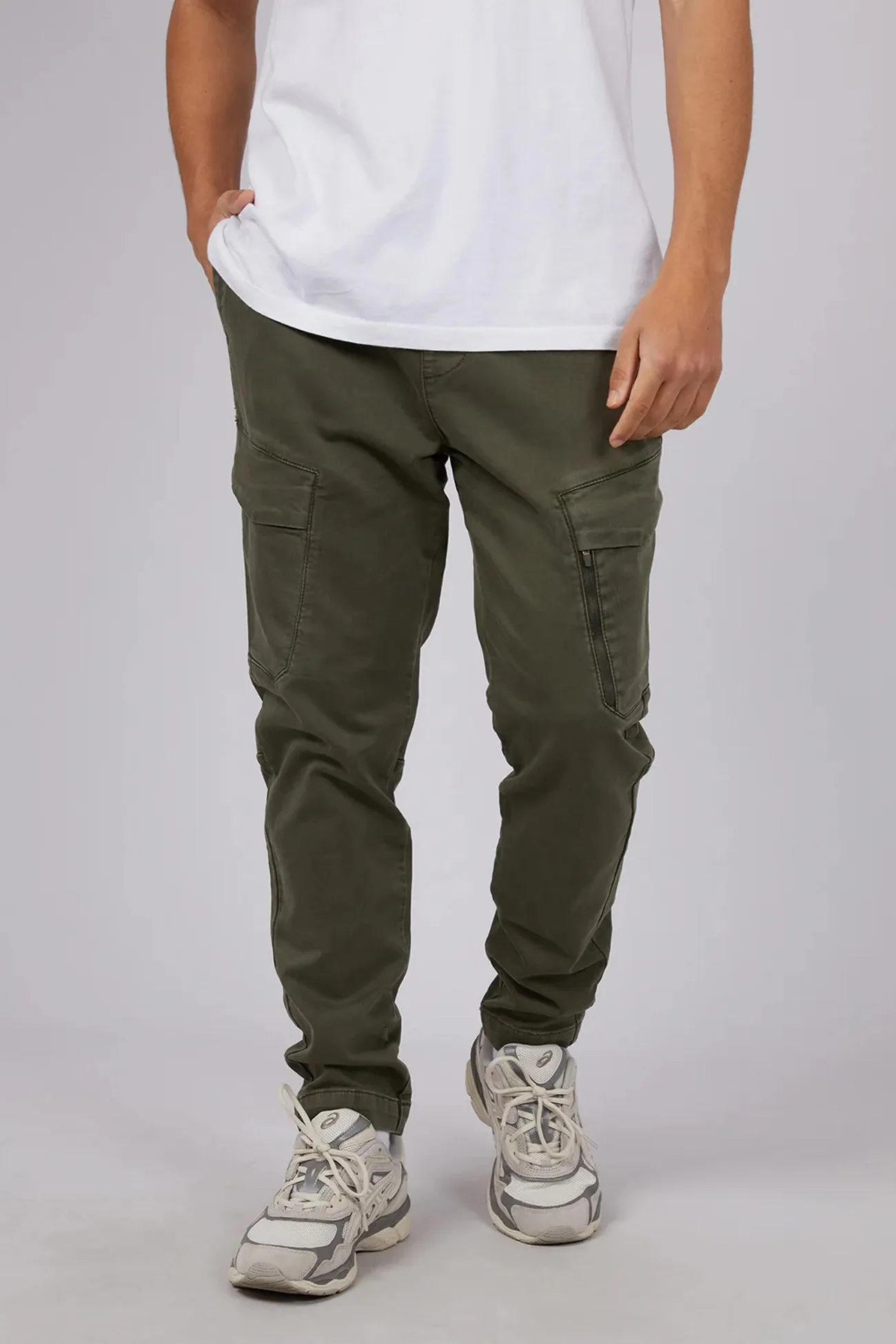 Inset Cargo Pant Khaki