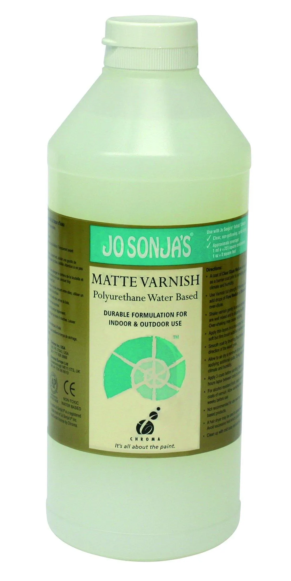 Jo Sonja's Polyurethane Water Based Matte/Satin/Gloss Varnish