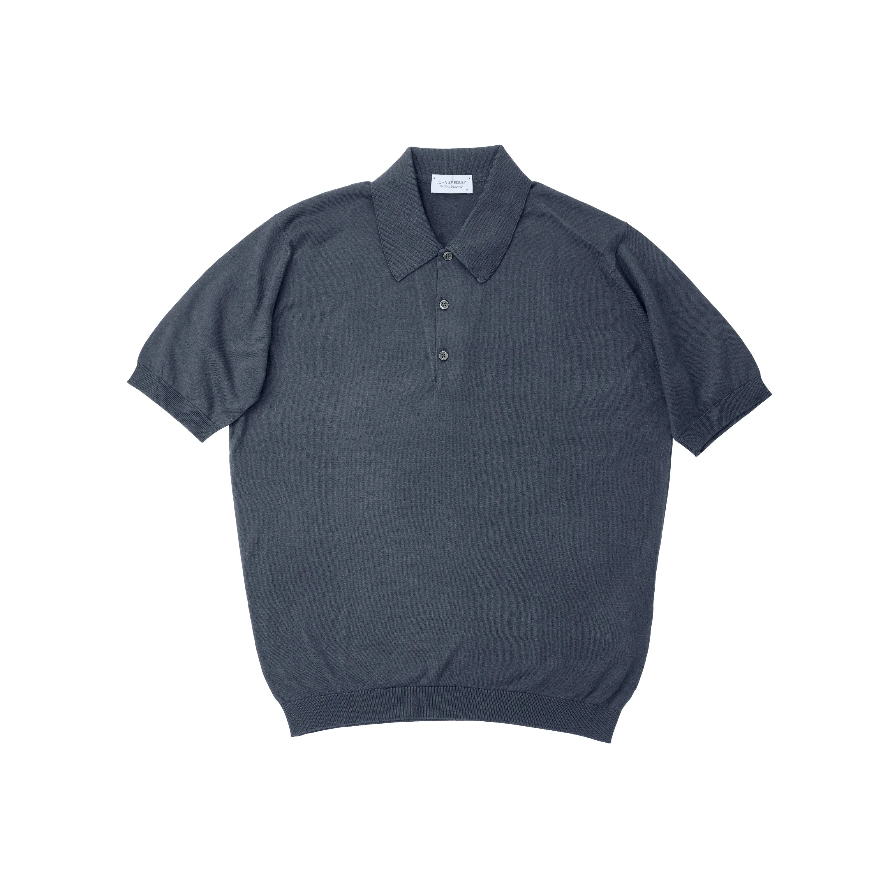 John Smedley Sea Island Cotton Granite Polo Shirt