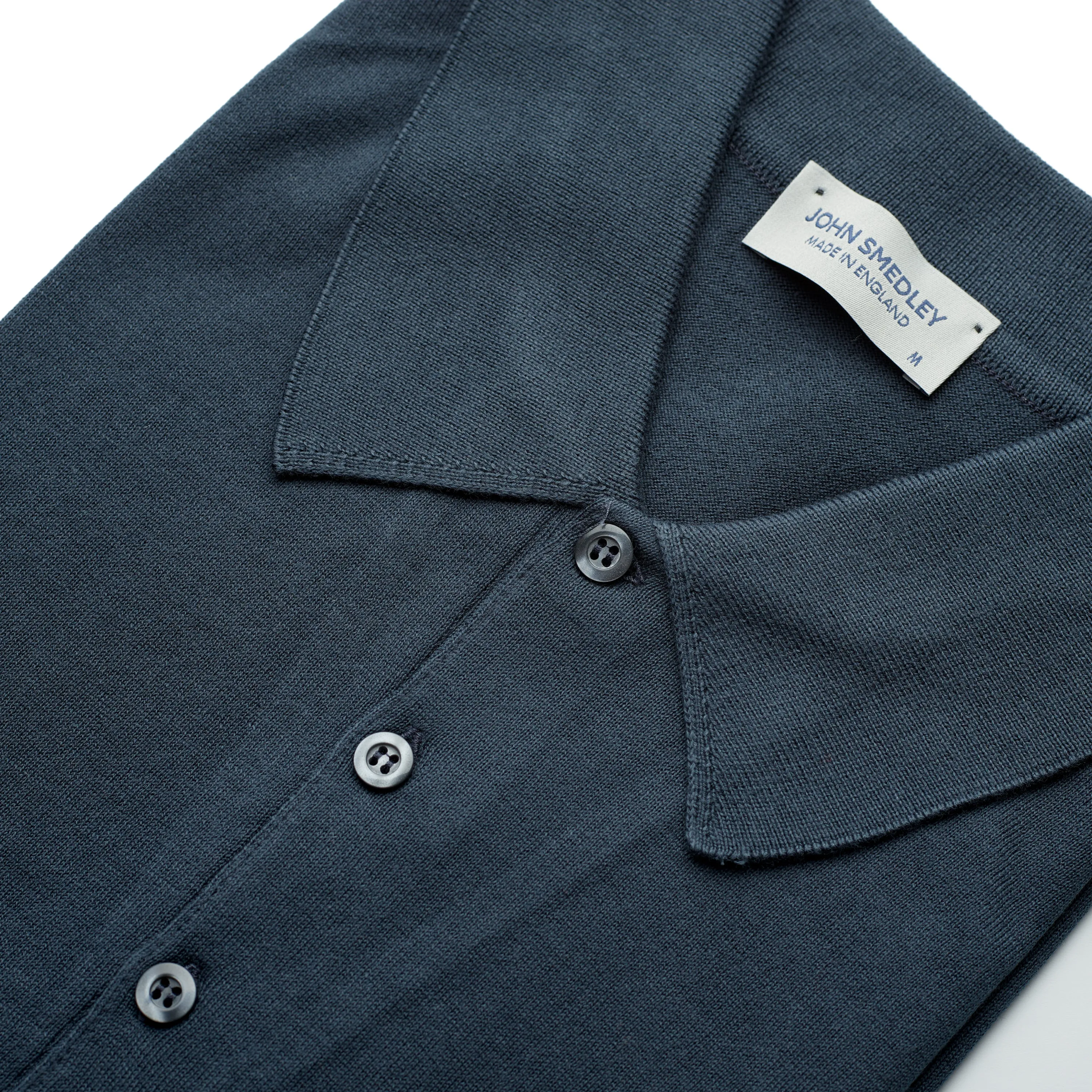 John Smedley Sea Island Cotton Granite Polo Shirt