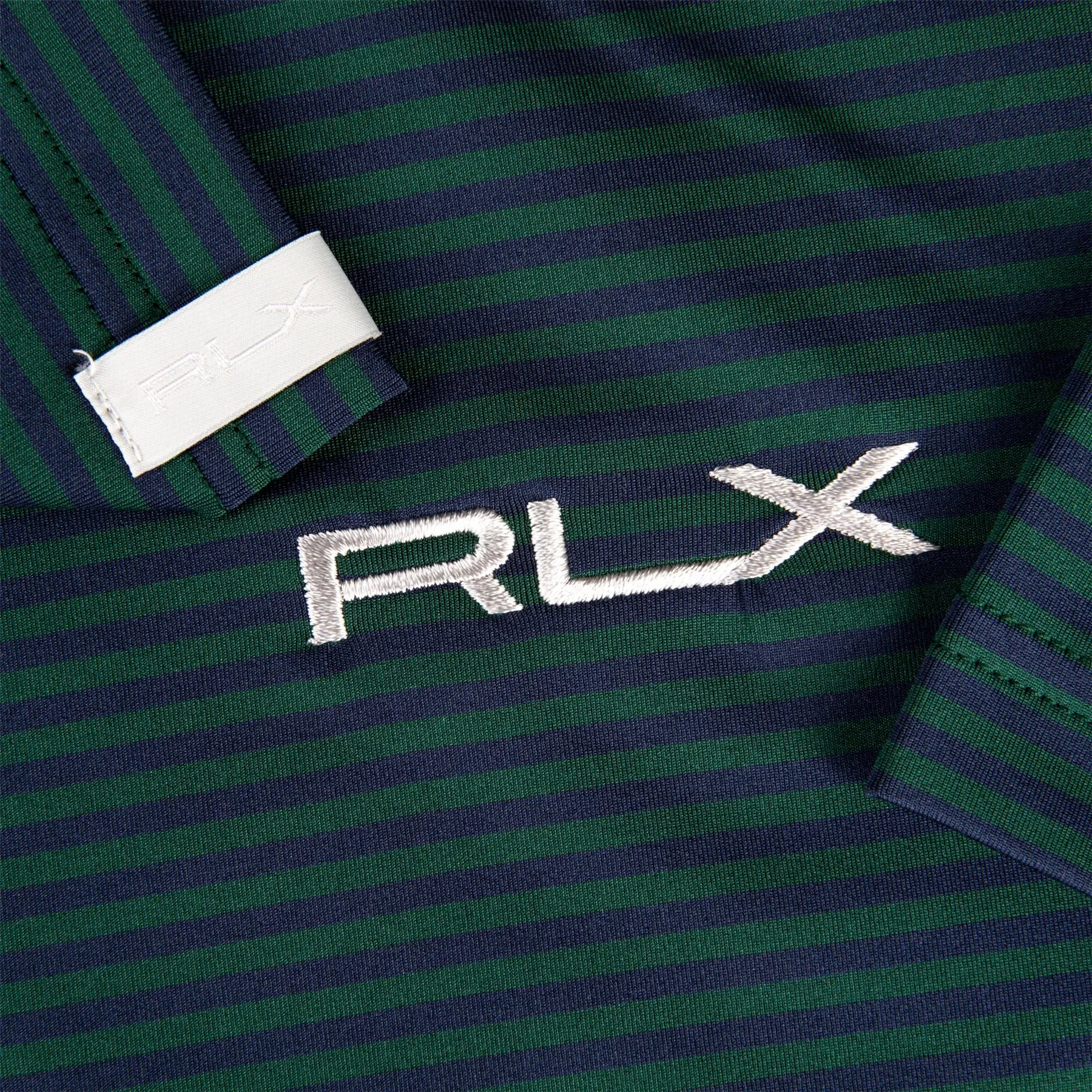 Lightweight Airflow Stripe Jersey Moss Agate/Refined Navy - AW23