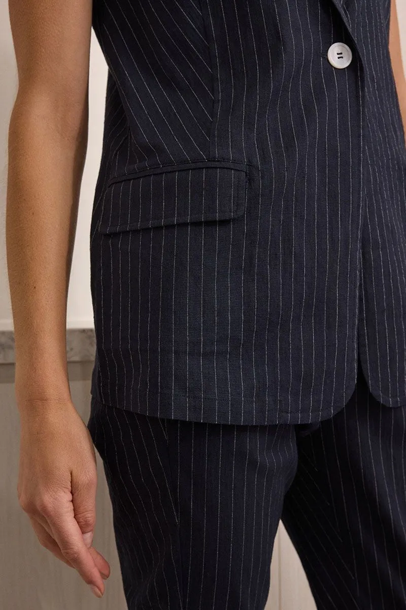 Marco Polo - YTMS56101 Pinstripe Vest