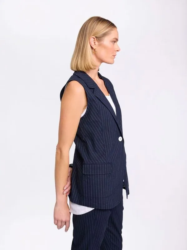 Marco Polo - YTMS56101 Pinstripe Vest