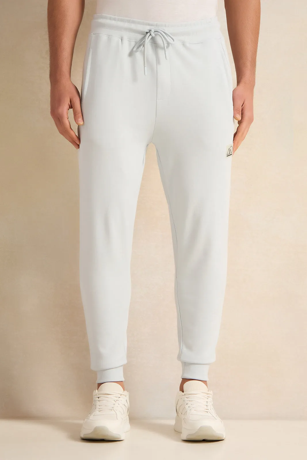 Men White Active Pants